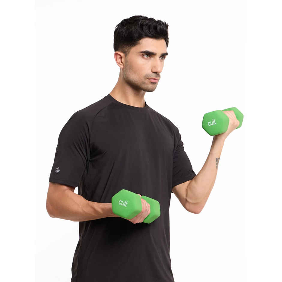 Cult Vinyl Dumbbell Set (4 kg X 2) | Green