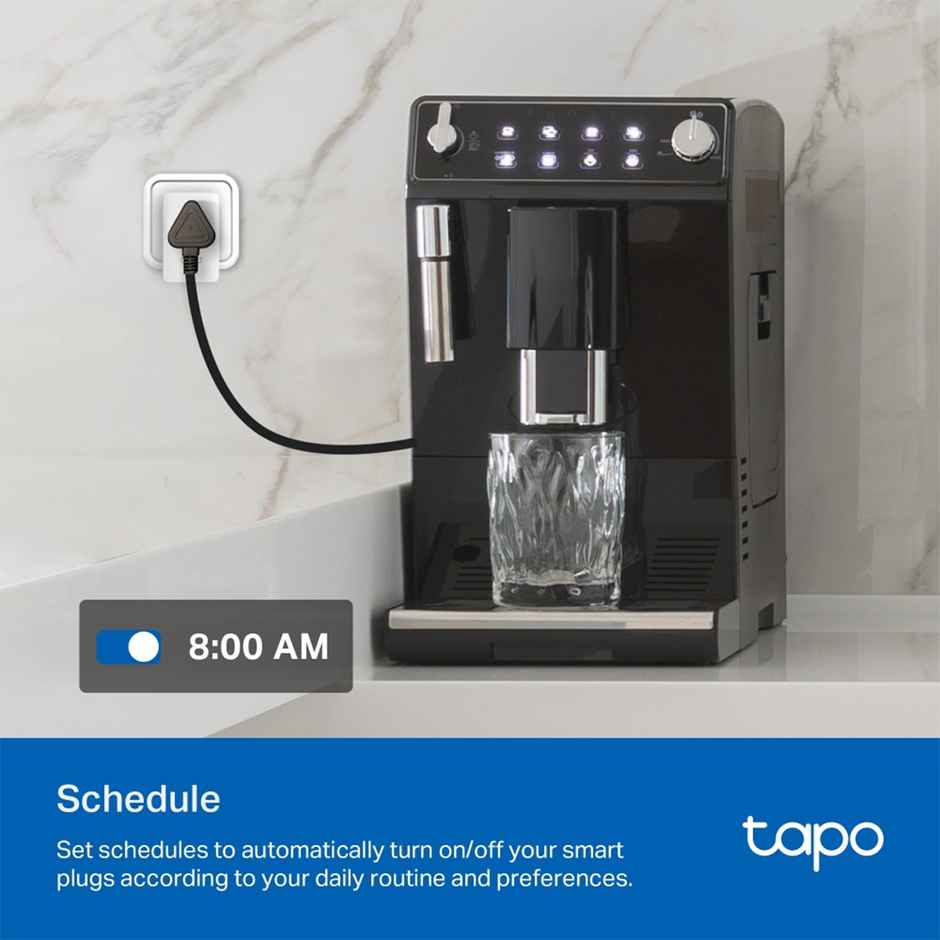 TP-Link Tapo P110 16A Mini Smart Wi-Fi Plug, Energy Monitoring,Compatible with Alexa, Google Home