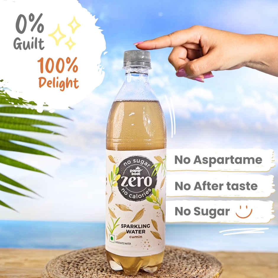 Paper Boat Zero Sugar Cumin Sparkling Water | Sugar Free Jeera Drink