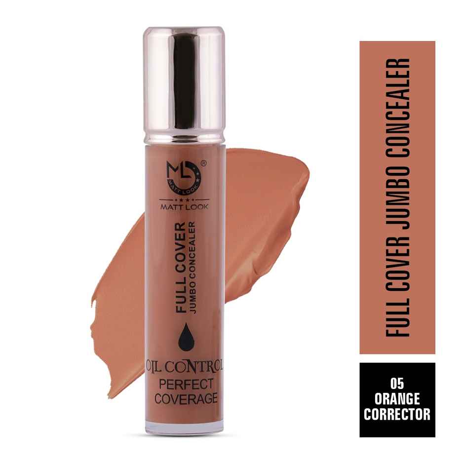 Mattlook Full Cover Jumbo Oil Control Perfect Coverage Concealer | Orange Corrector-05