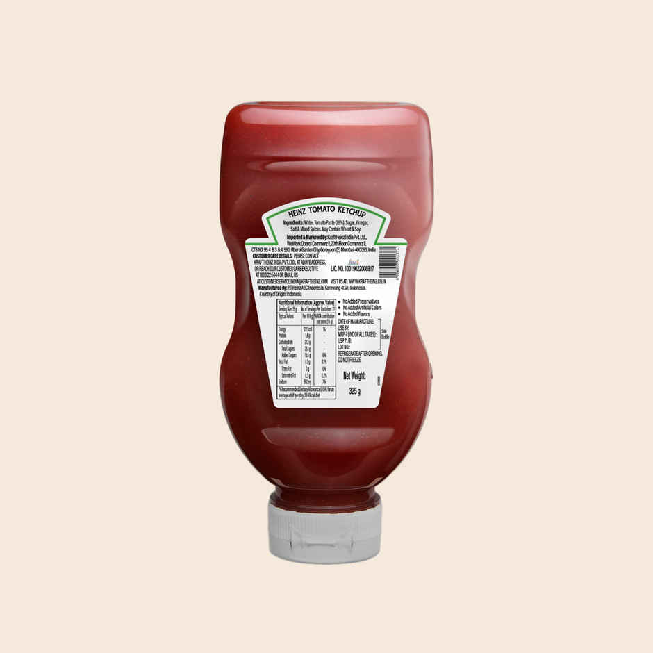 Heinz Tomato Ketchup Top Down Bottle