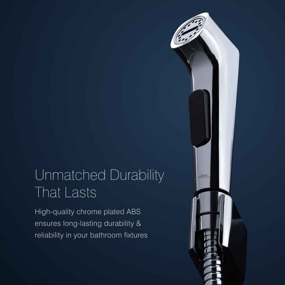 Hindware Premium Health Faucet For Bathroom | 1.2 meter | Flexible Hose|Chrome And Black