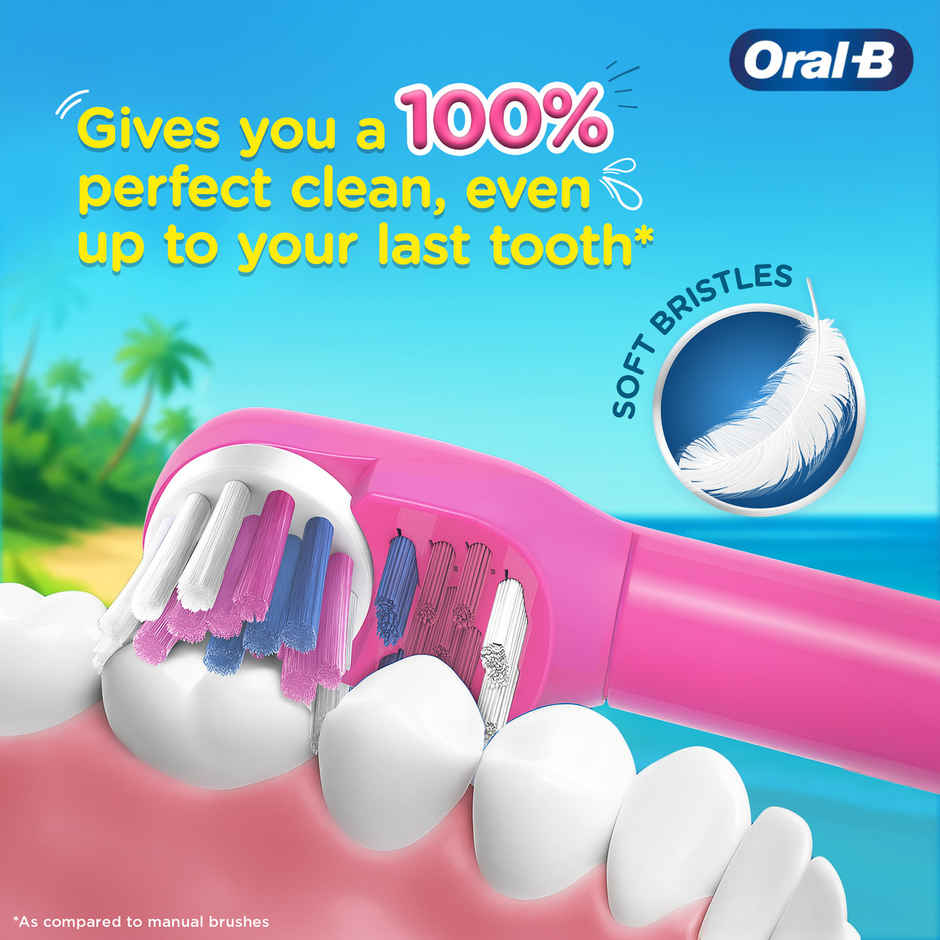 Oral-B Kids Moana Soft Battery Electric Toothbrush | 3+ Years
