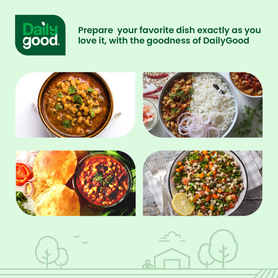 Daily Good Unpolished White Lobiya - Cowpea Combo