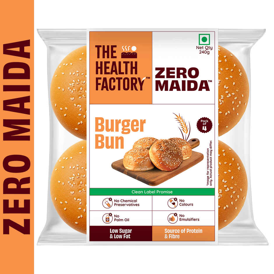 The Health Factory Zero Maida Burger Bun