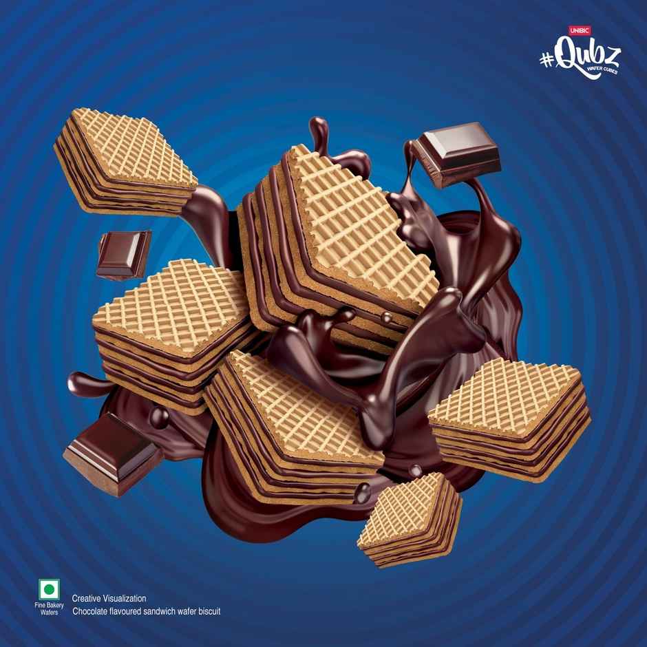 UNIBIC Wafer Belgium Chocolate Qubz