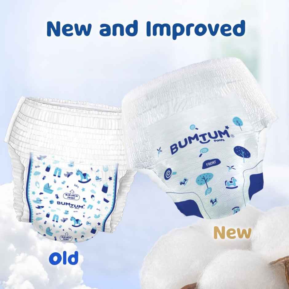 Bumtum Baby Diaper Pants With Leakage Protection - 6 To 11 Kg Medium