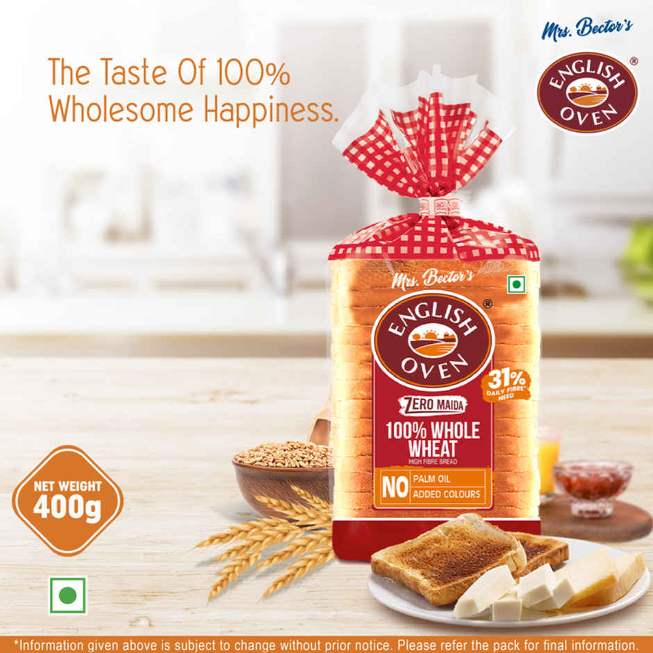 English Oven Zero Maida 100% Whole Wheat Bread Combo