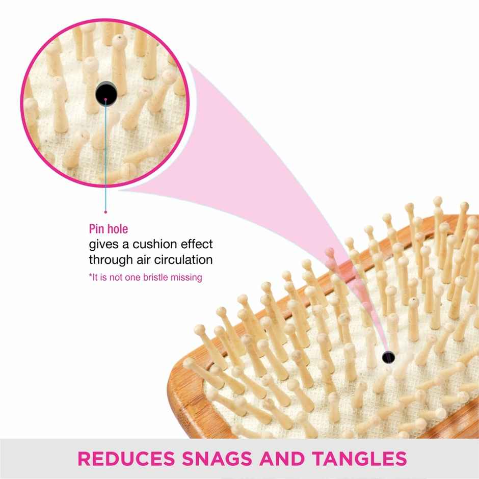 VEGA Wooden Bristle Paddle Hair Brush For Men And Women E2-Pbb