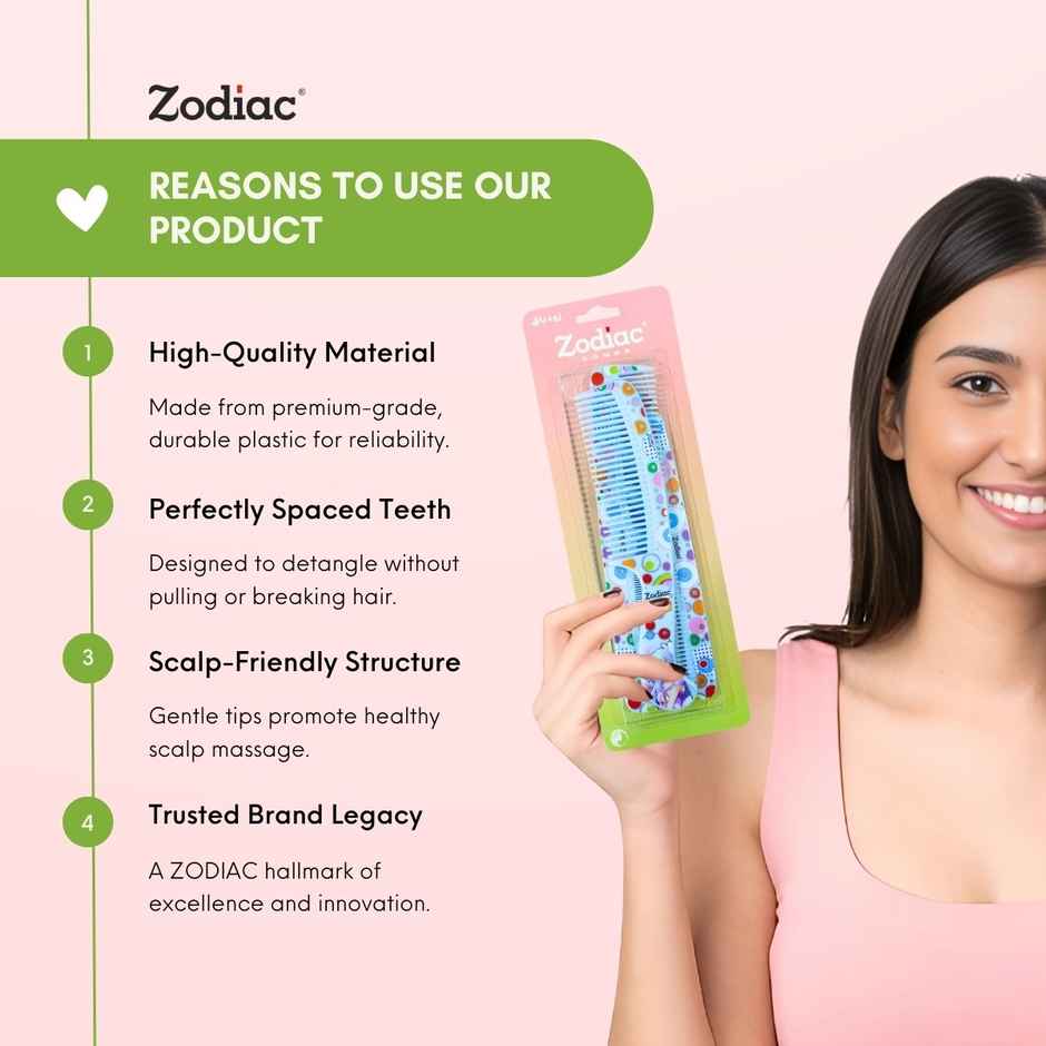 Zodiac 3P Designer Comb Pack | Blue