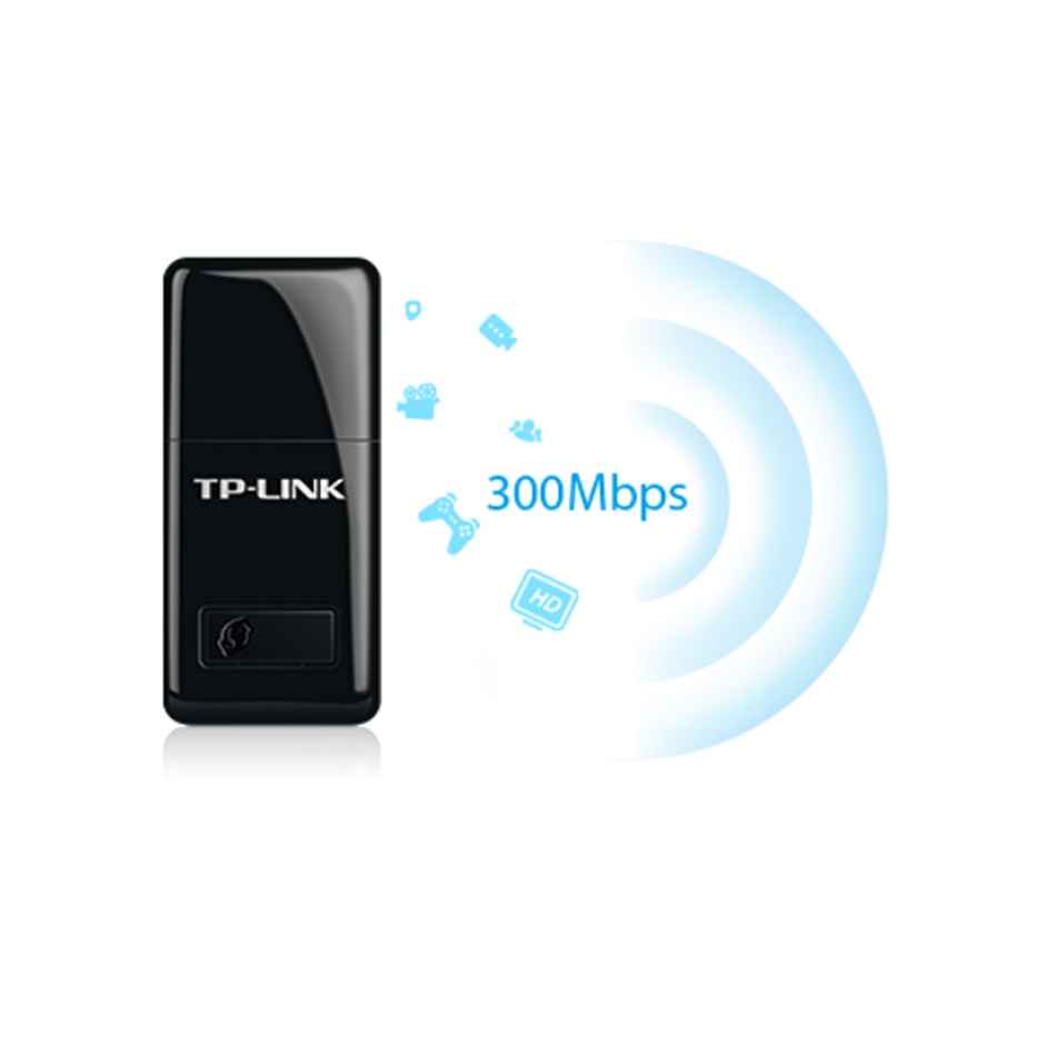 TP-Link TL-WN823N 300Mbps Mini Wireless Network USB Adapter for PC Desktop Laptop - Black