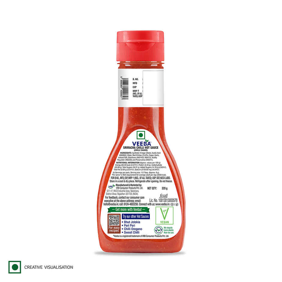 Veeba Sriracha Chilli Hot Sauce Combo