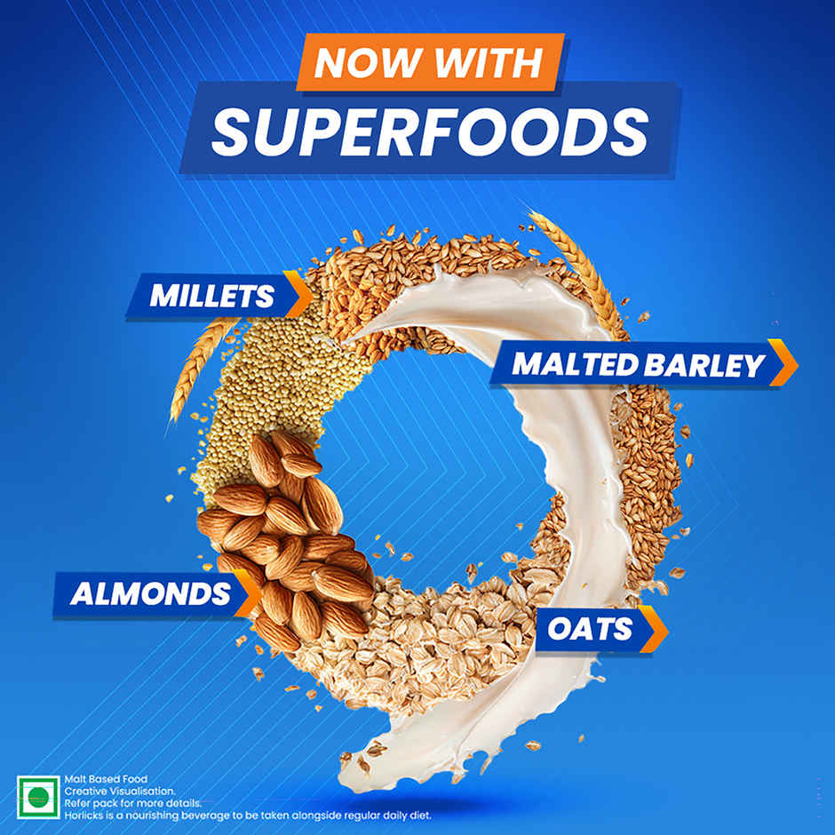 Horlicks No Added Sugar Nutrition Drink Jar | Superfoods
