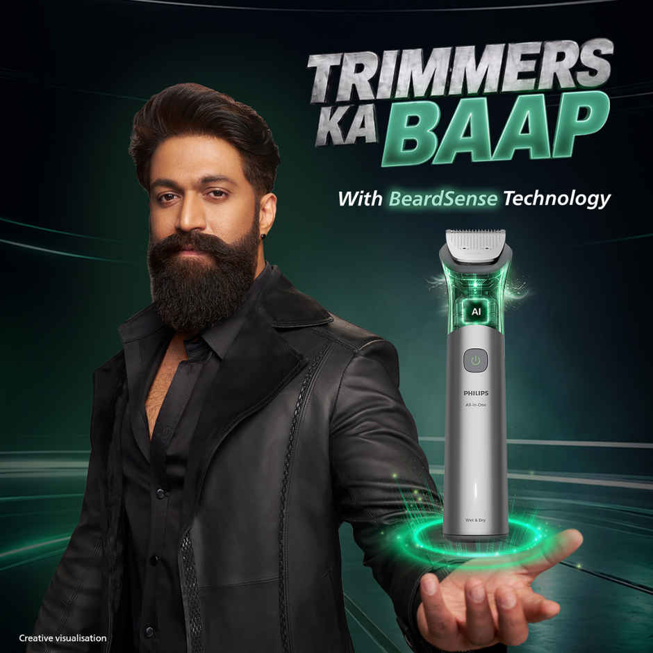 Philips All in One Trimmer 5000 Series 11 in 1 with BeardSense & Self Sharpening Blades MG5932/15