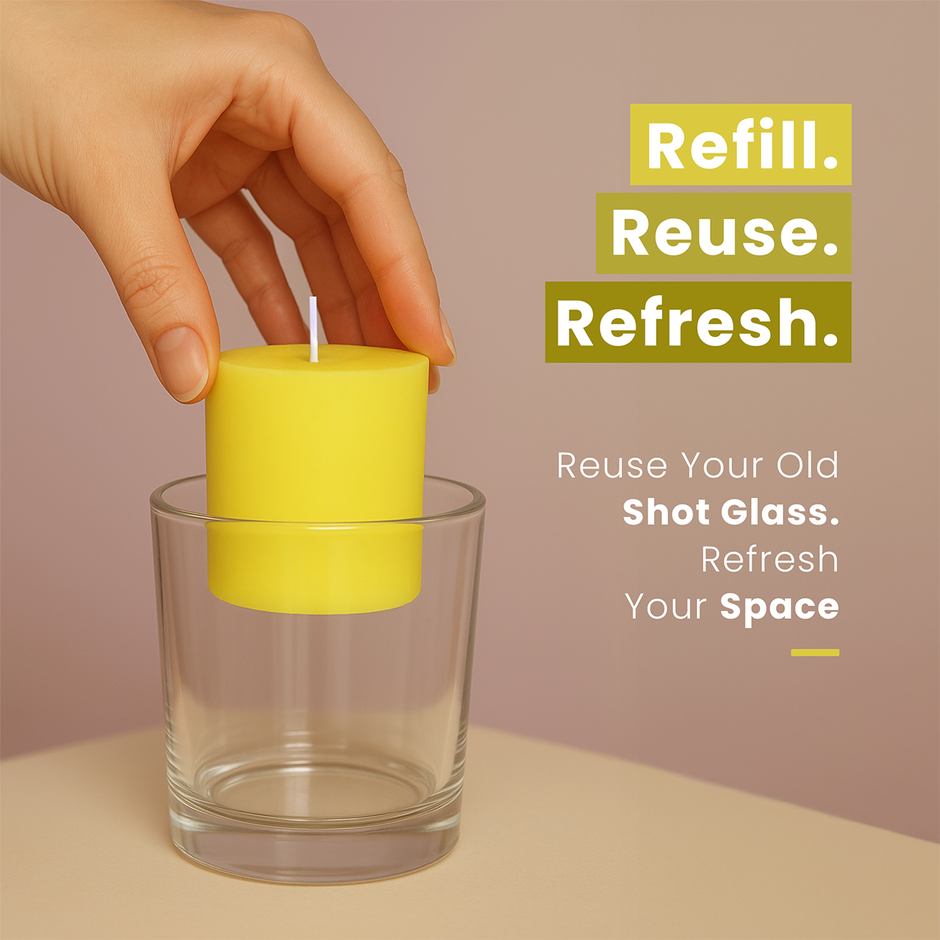 Scented Votive Candles Refills | Mango Sorbet | Pack of 6 | IRIS