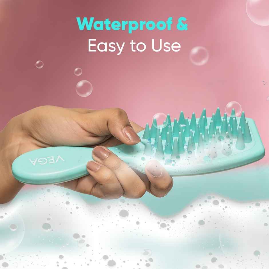 VEGA Hair Scalp Massager Shampoo Brush With Soft Silicone Bristles | (Ssb-02)