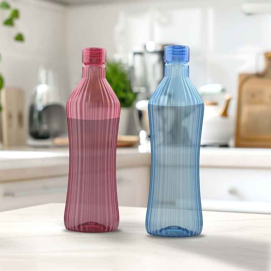 Kolorr Oscar Bottle 1L | Pack of 2 | Red & Blue dual hydration