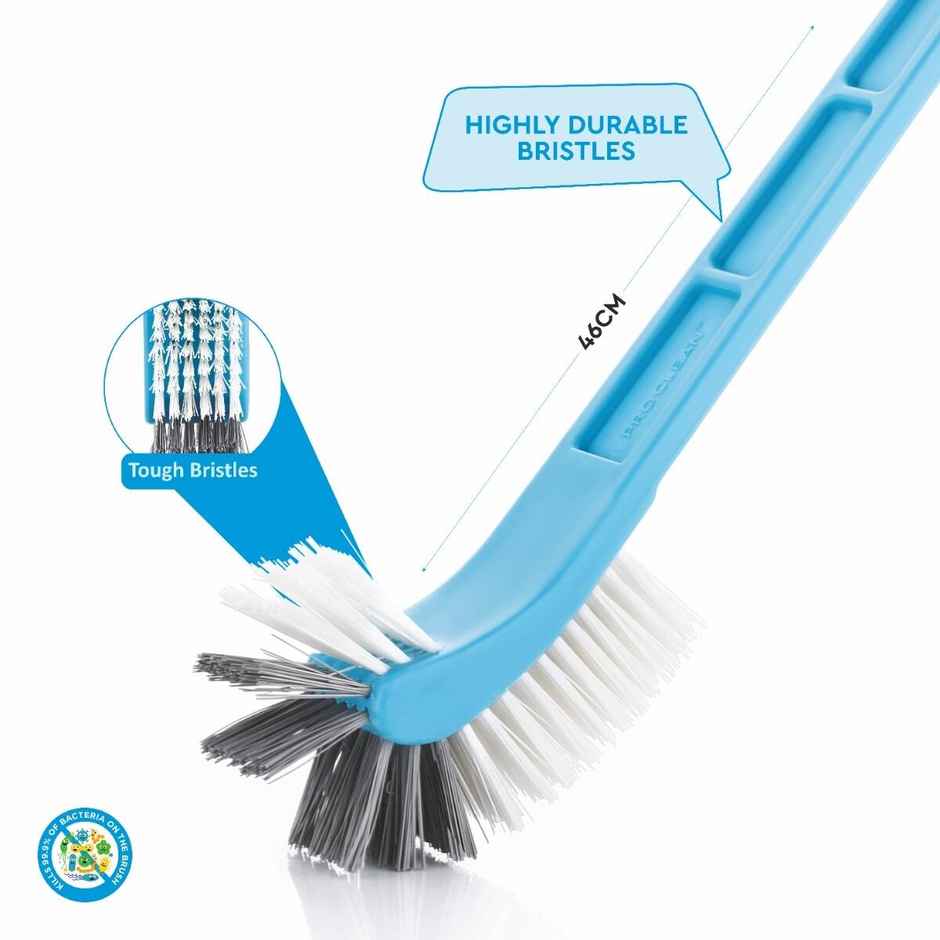 PROCLEAN Double Hockey Brush with Stand | Seagreen