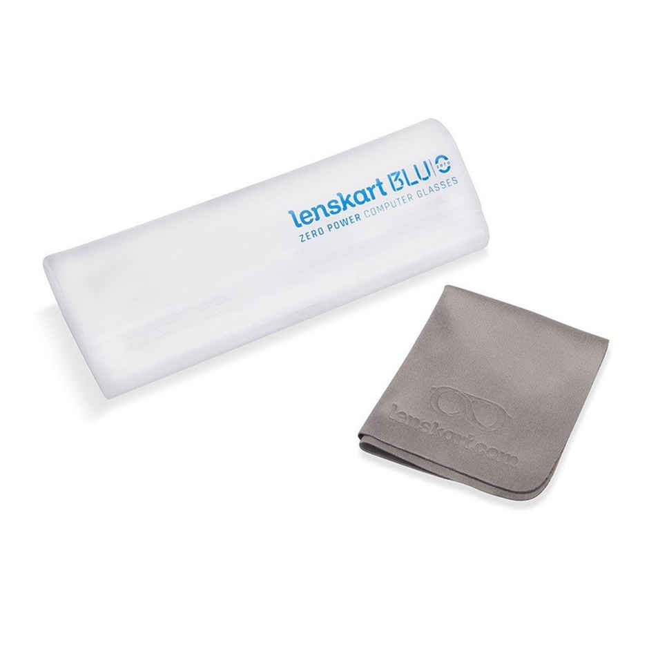 Lenskart Blu Unisex Solid TR90 Computer Glasses | Blue - M