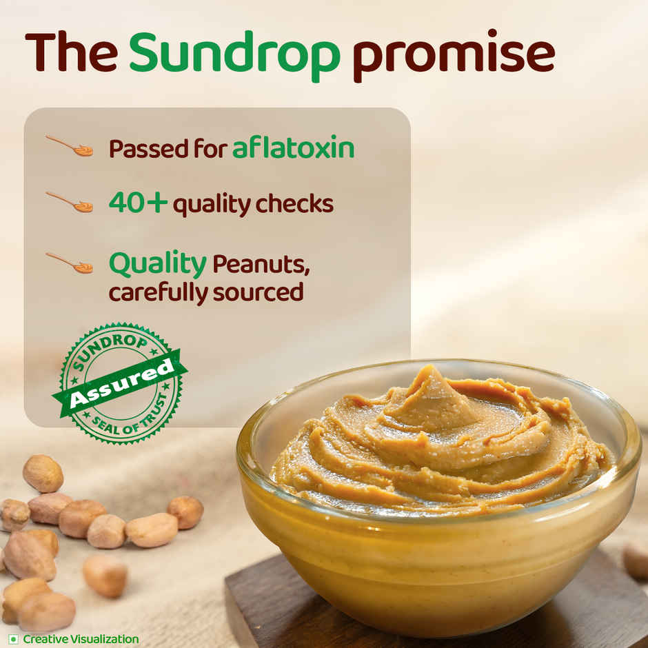 Sundrop Peanut Butter Natural | Crunchy | With 28% Protein