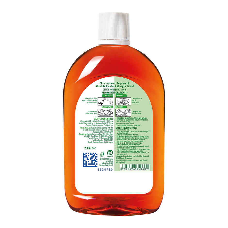 Dettol Antiseptic Liquid for First Aid, Surface Disinfection and Personal Hygiene
