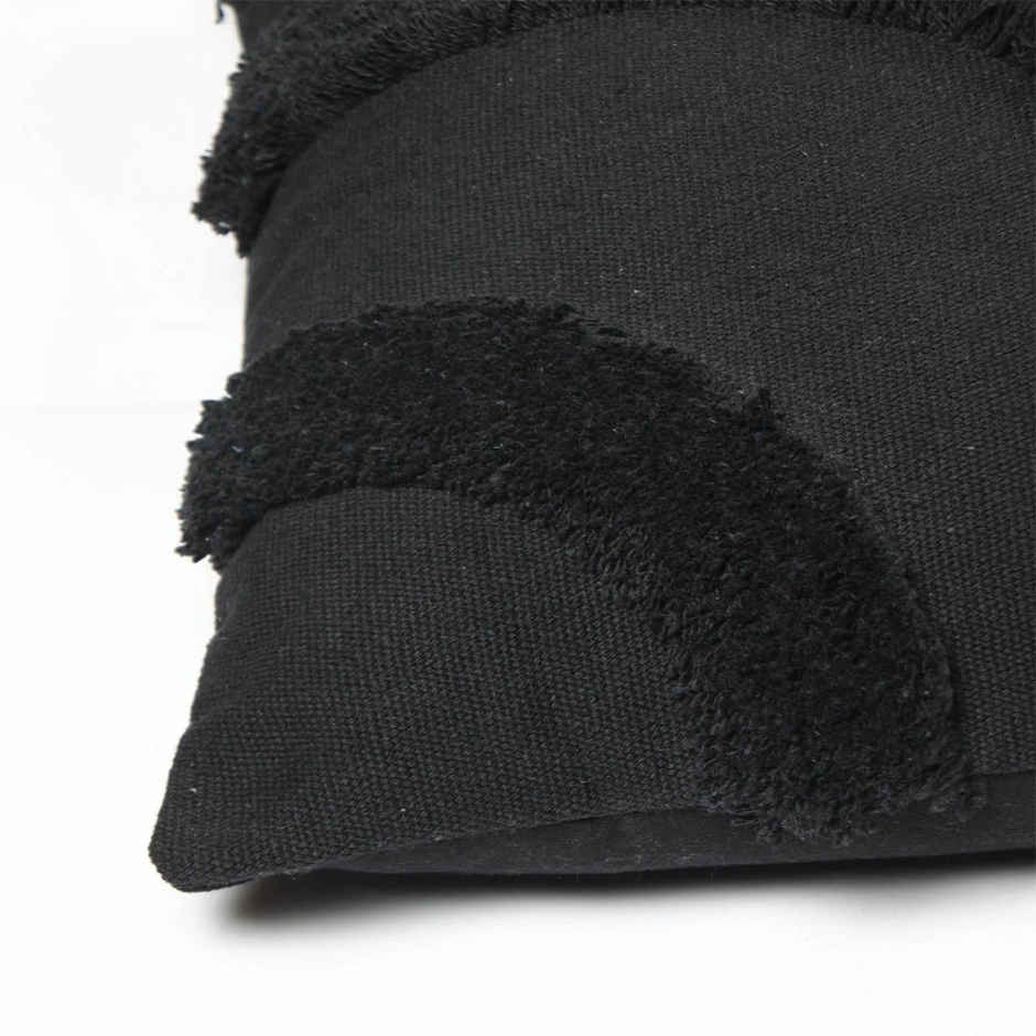 Sashaa World Cotton Cushion Cover | Black