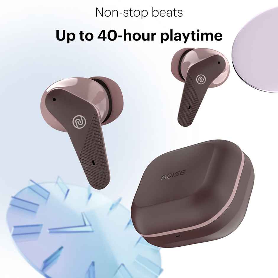 Noise Buds VS102 Neo TWS Earbuds with 40 Hrs Playtime, Environmental Noise Cancellation, Quad Mic Bluetooth - Deep wine