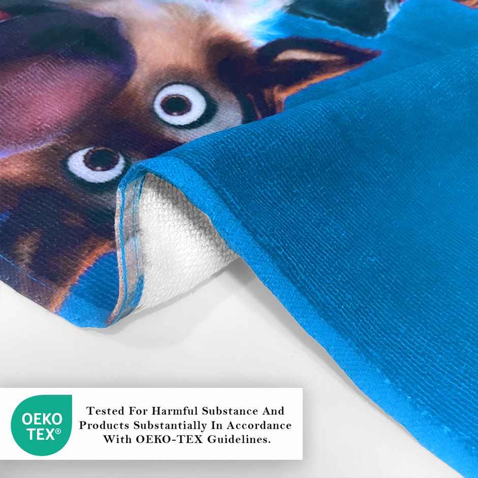 Sassoon Disney Frozen Cotton Bath Towel For Kids | Blue | 60 x 120 cm