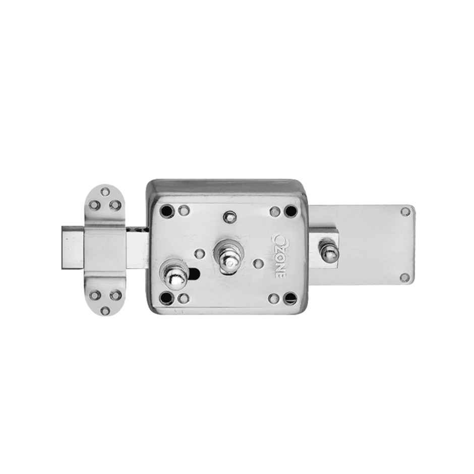 Ozone Night Latch With High-Strength Deadbolt | Door Thickness 40mm - Stainless Steel Finish