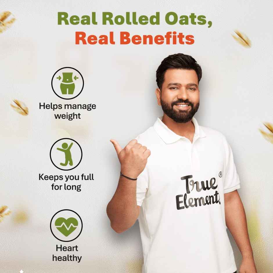 True Elements Rolled Oats | Naturally Gluten-free and Preservative-free Combo