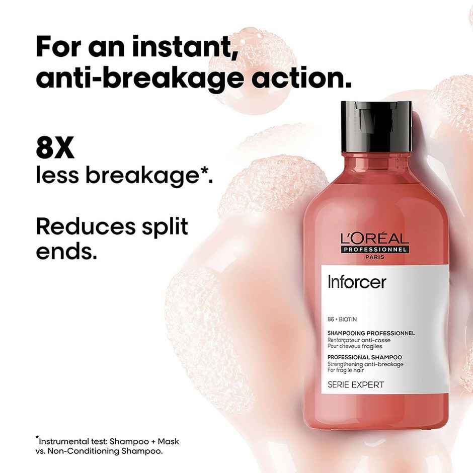 L'Oreal Professionnel Inforcer Shampoo for Reduced Hair Breakage With Biotin & Vitamin B6