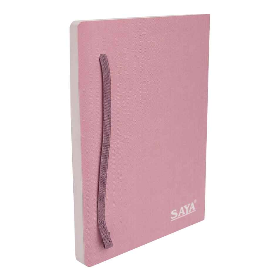 Saya Flexi A5 Notebook | Inside Pockets Bright Paper Ruled | 160 Pages | 14 x 10 cm | Assorted