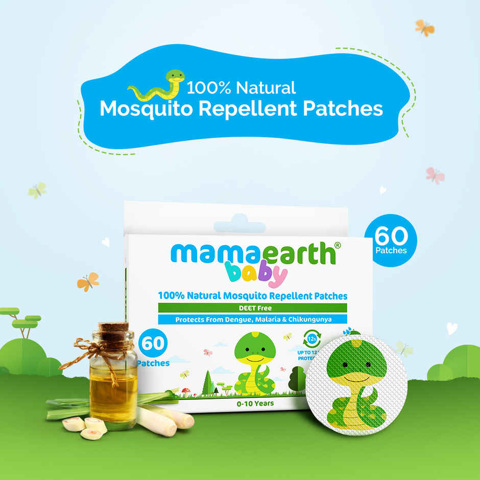 Mamaearth Baby 100% Natural Mosquito Repellent Patches