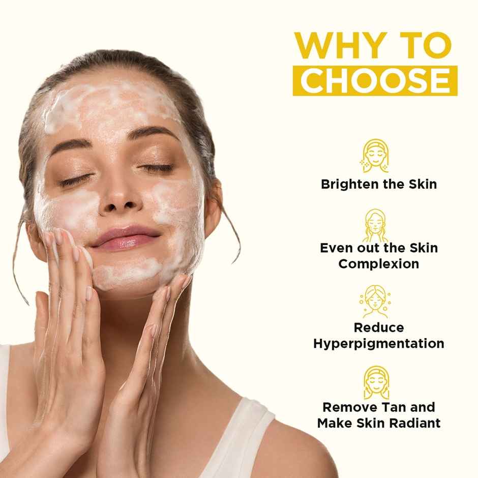 Orgatre Glow Ubtan Face Wash With Turmeric Kojic Acid & Niacinamide For Brightening Tan Removal