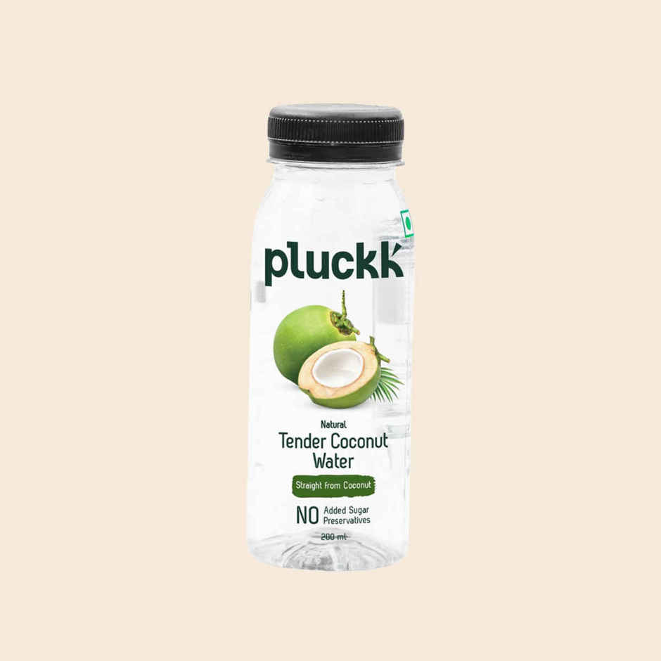 Pluckk Natural Tender Coconut Water | Hydration With Potassium & Electrolytes | No Preservatives