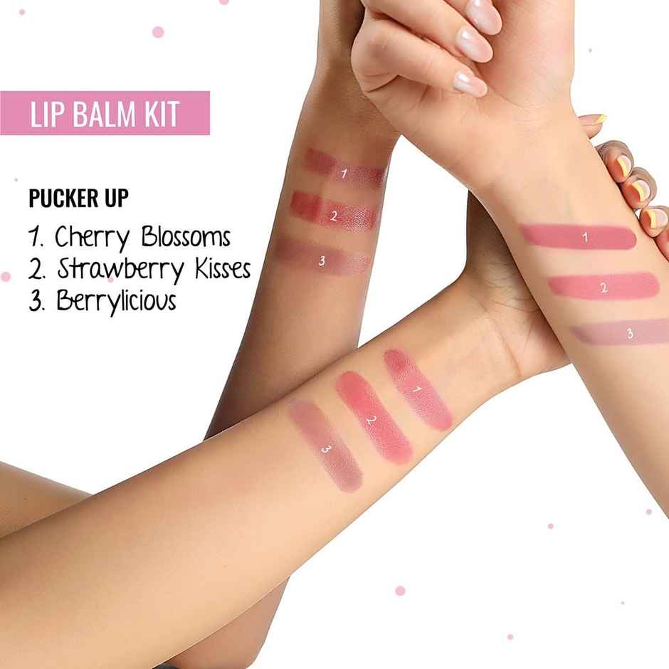 Myglamm Popxo Tinted Lip Balm Kit - Pucker Up