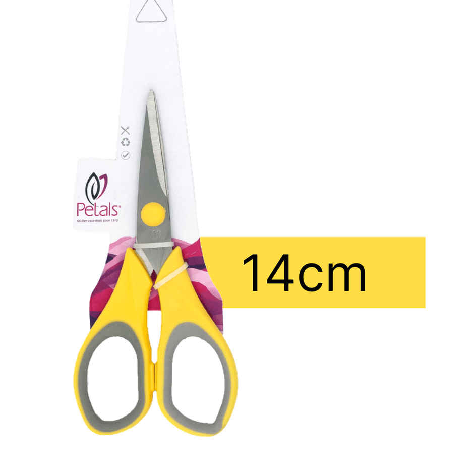 Petals General All Purpose Household Scissor| Colour May Vary - 14 cm