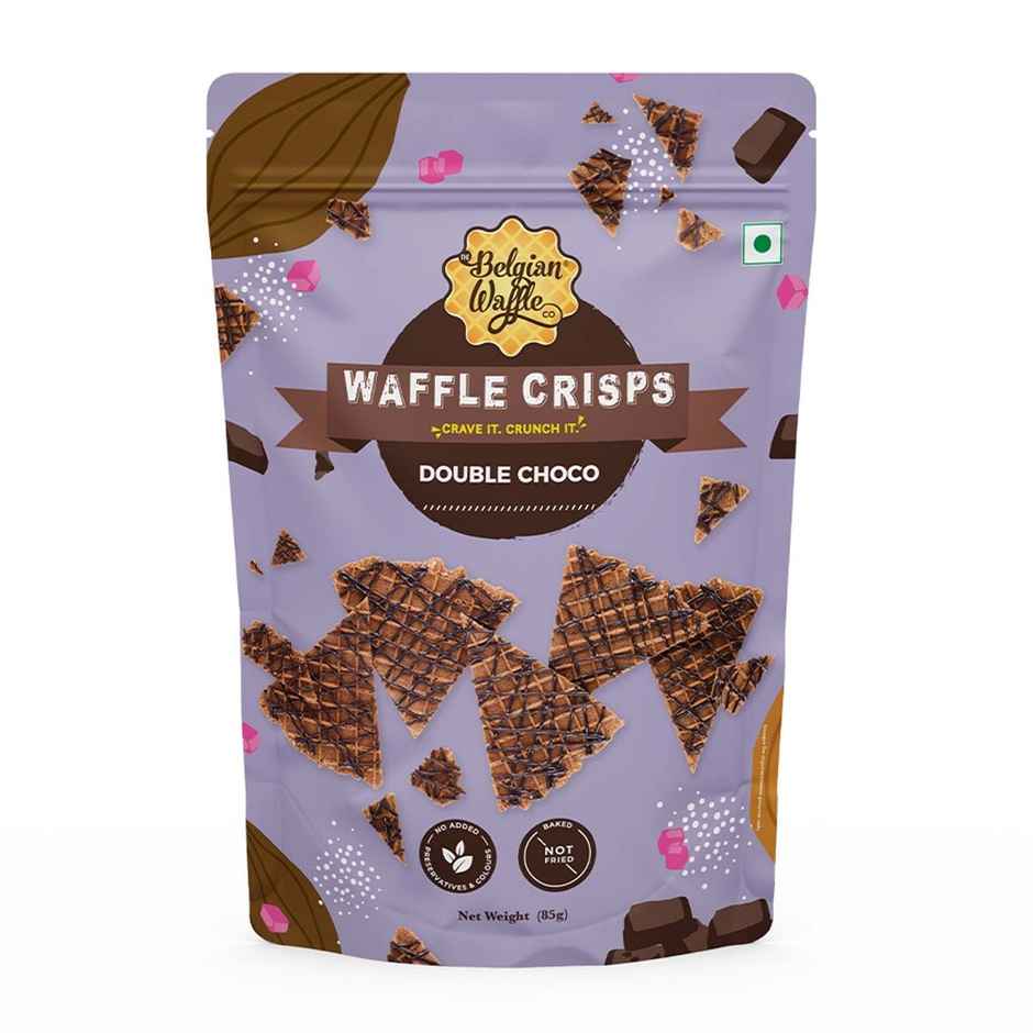 The Belgian Waffle Co Double Choco Crisps | Crispy & Chocolatey