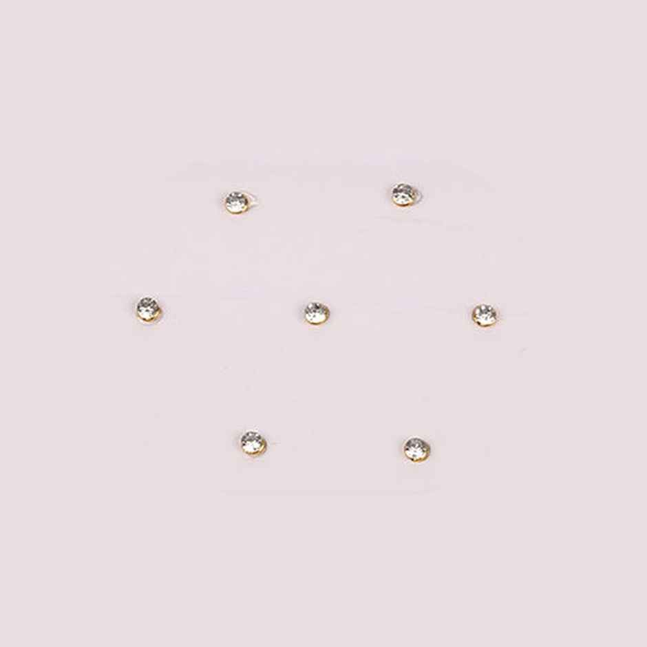 Fine Touch Bindi Small Silver Stone