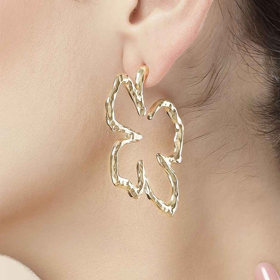 Karatcart Women's Hoop Earrings Gold One Size | 33038934