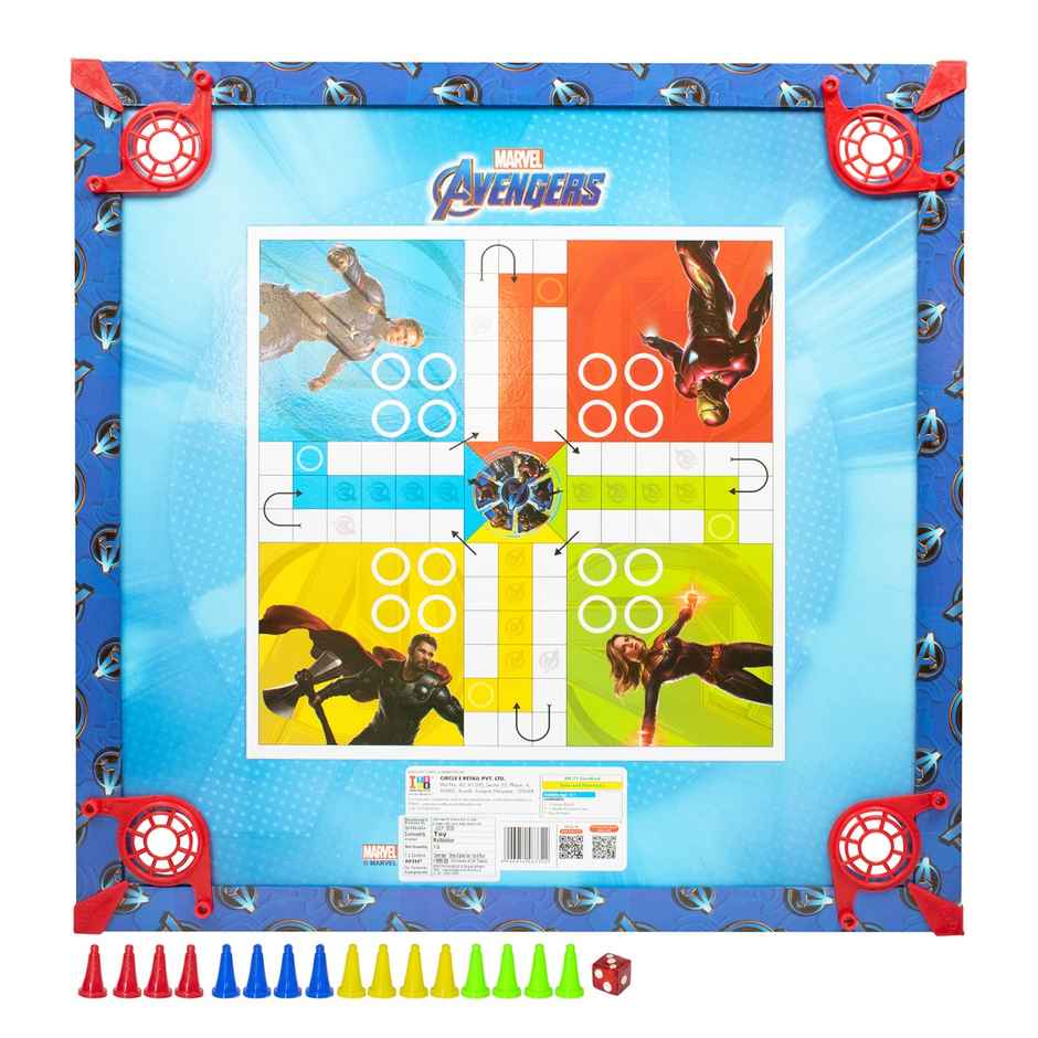 Itoys Carrom Board 26 x 26-Avenger (Colour May Vary)