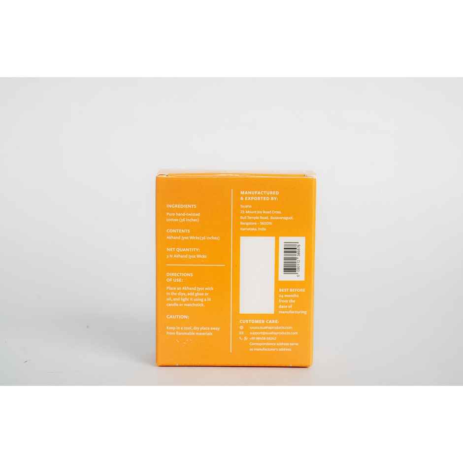 Swaha Akhand Jyot Long Wicks White 36 Inches