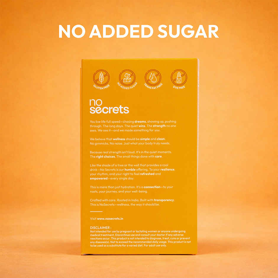 No Secrets Perfect Hydration Duo Electrolytes & Antioxidants Orange Fresh