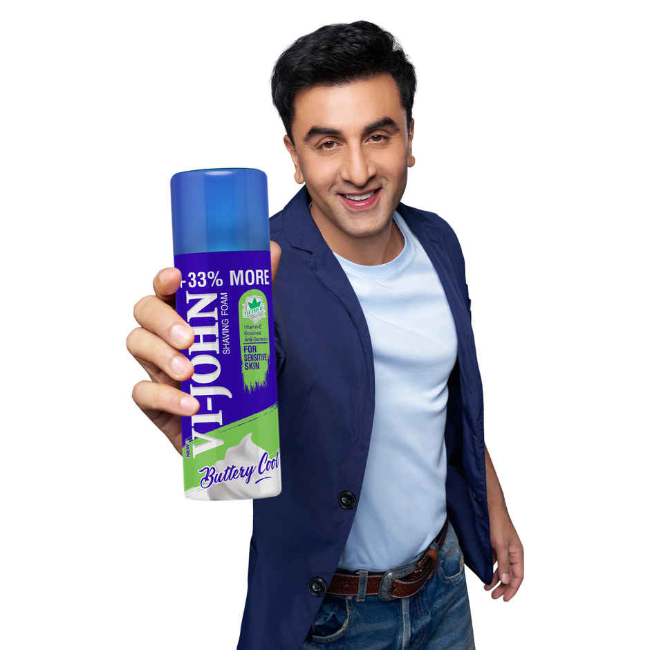 VI JOHN Sensitive Skin Shaving Foam With Vitamin E and Tea Tree Oil