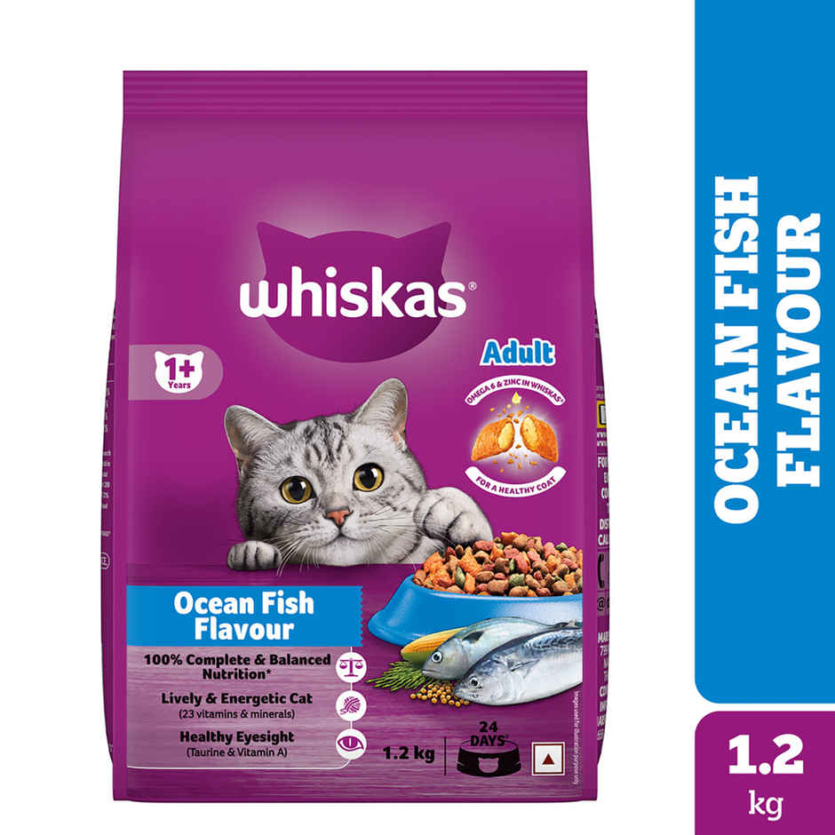 Whiskas Adult Ocean Fish Flavour Dry Cat Food