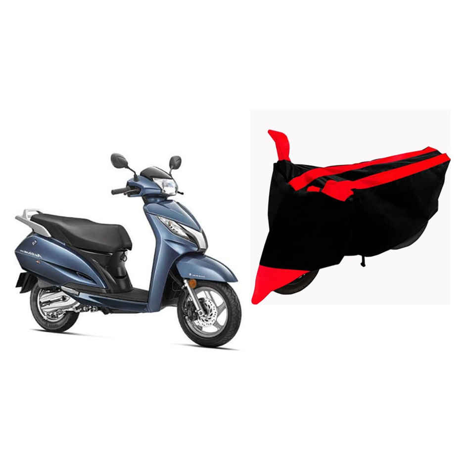 Sheen SBCRED03 Waterproof Two Wheeler Cover for Honda (Activa 125, Red, Black)