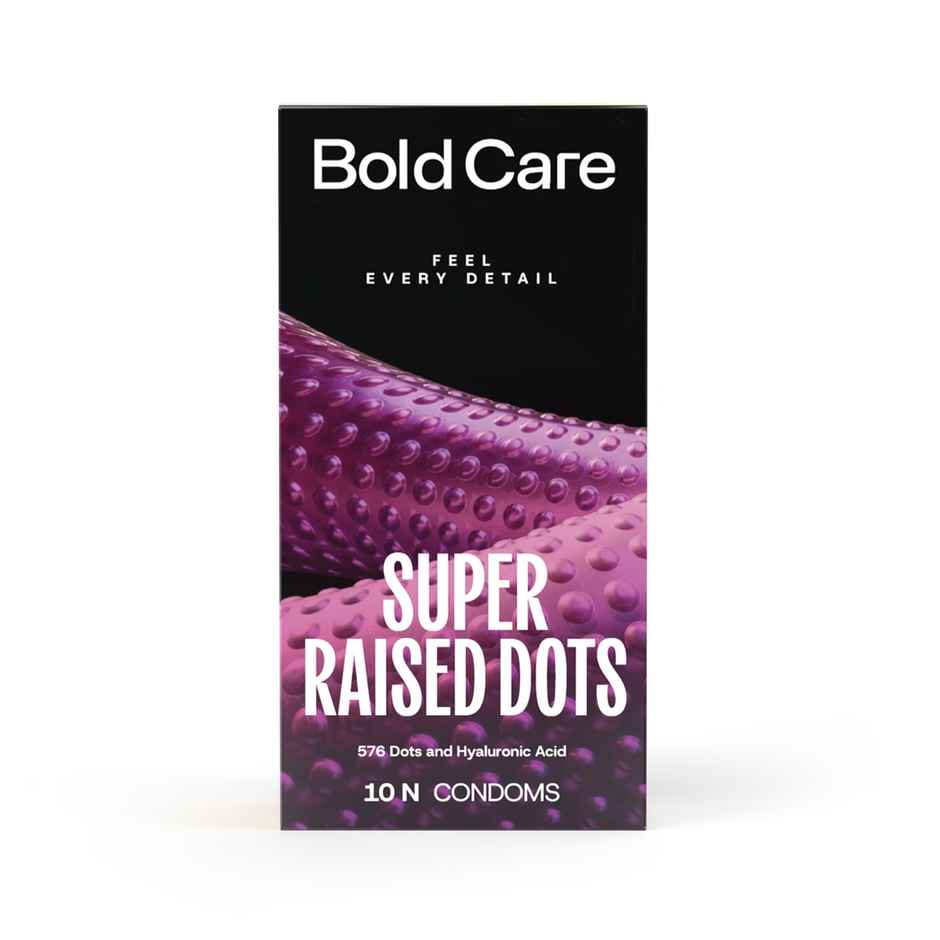 Bold Care Super Dots Spiral Texture Condoms with Smooth Moisture Gel