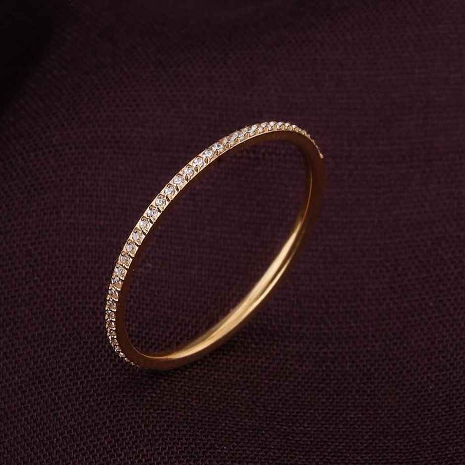 Palmonas Delicate Diamond Band For Womens | Waterproof And Anti-Tarnish