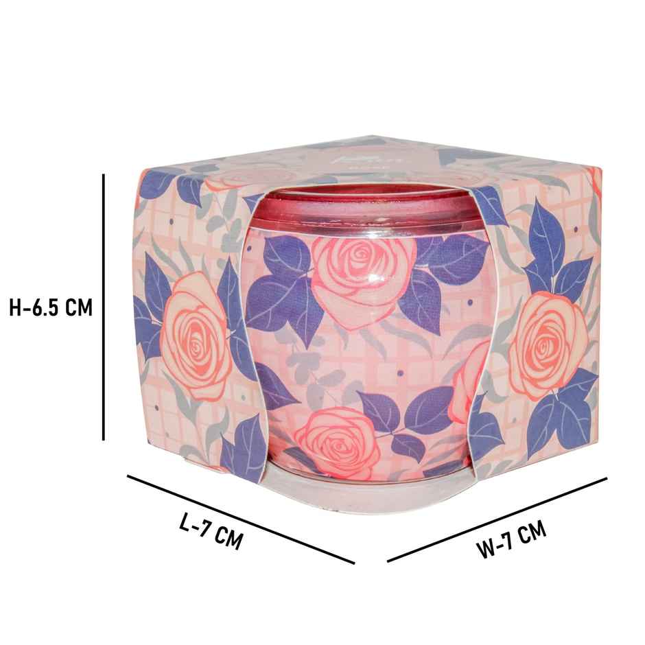 Shrink Sleeve Glass Candle | Rose | Pan Aromas