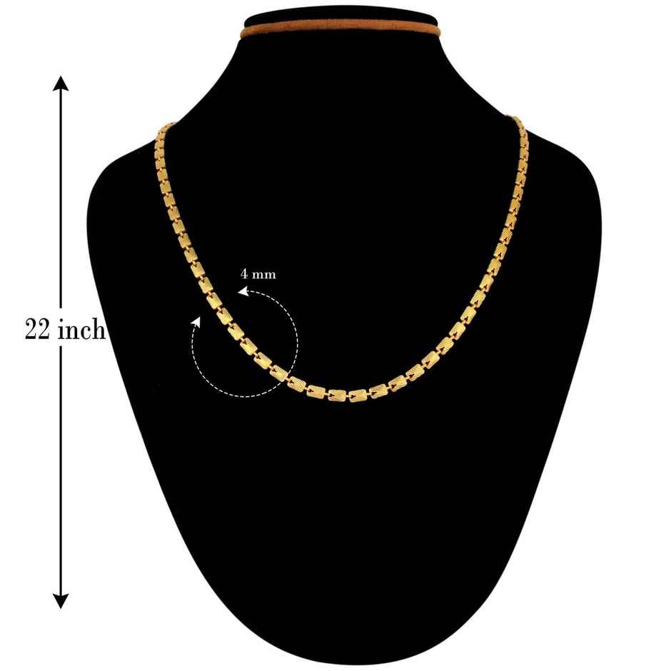 Fashion Frill Men's Interlink Chain Gold 22 Inches